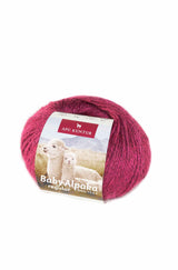 Alpaka Wolle REGULAR | 50g | 100% Alpaka | 36 Farben 67 himbeere one-size von Apu Kuntur