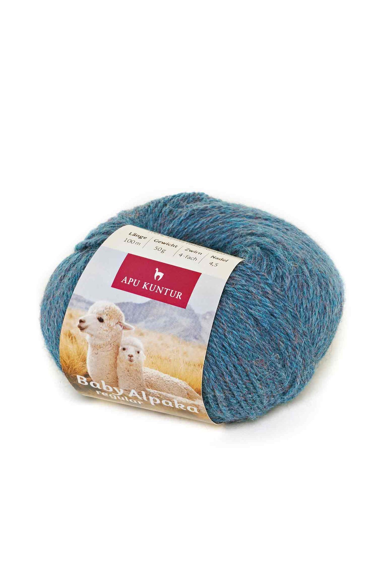Alpaka Wolle REGULAR | 50g | 100% Alpaka | 36 Farben 60 alger one-size von Apu Kuntur