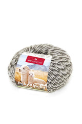 Alpaka Wolle REGULAR | 50g | 100% Alpaka | 36 Farben N-155 Grau Melange one-size von Apu Kuntur
