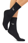 Alpaka Socken BUSINESS CLASSIC - 52% Alpaka schwarz