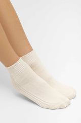 Alpaka WOHLFÜHLSOCKEN mit Aloe Vera - 52% Alpaka - creme