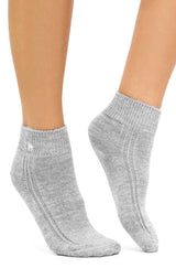 Alpaka WOHLFÜHLSOCKEN mit Aloe Vera - 52% Alpaka - grau
