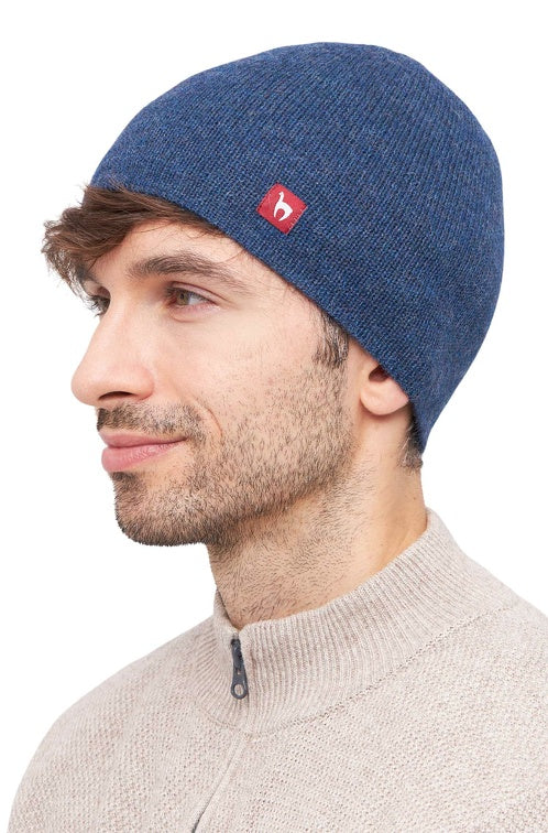 WENDEMÜTZE aus 100% Alpaka jeansblau grau von Apu Kuntur