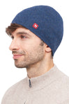 WENDEMÜTZE aus 100% Alpaka jeansblau grau von Apu Kuntur