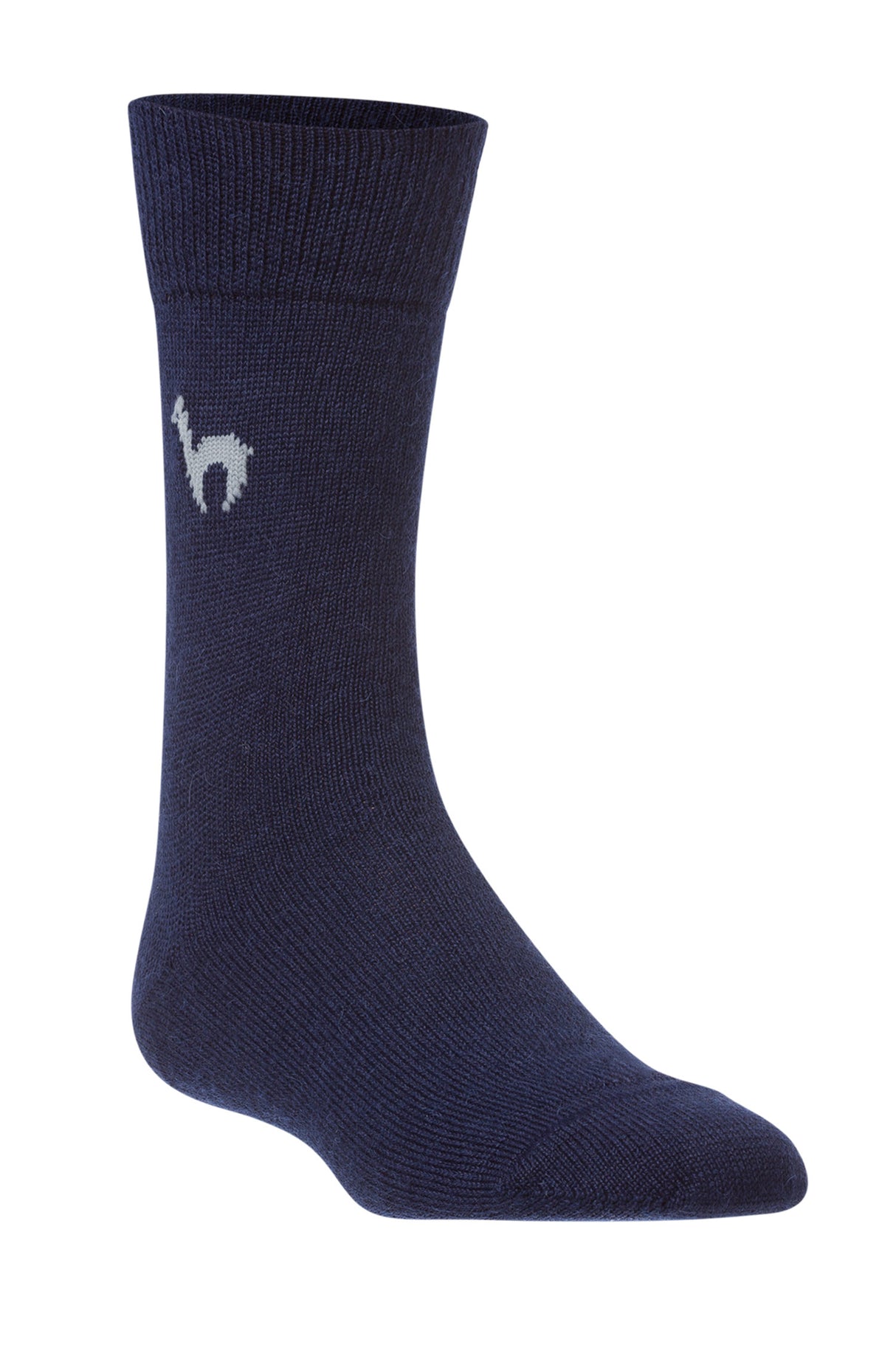 Socken BUSINESS CLASSIC - 52% Alpaka blau von Apu Kuntur