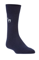Socken BUSINESS CLASSIC - 52% Alpaka blau von Apu Kuntur