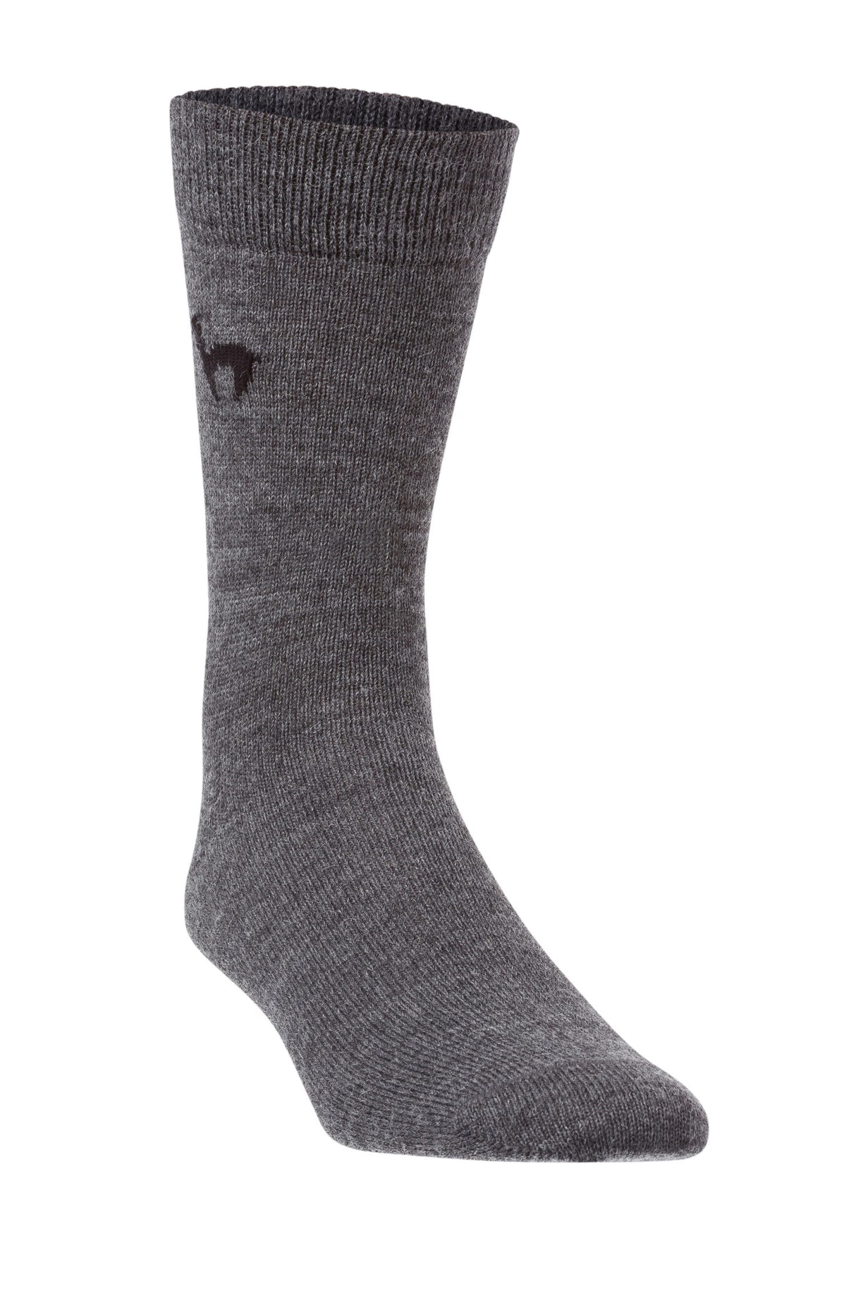 Socken BUSINESS CLASSIC - 52% Alpaka grau von Apu Kuntur