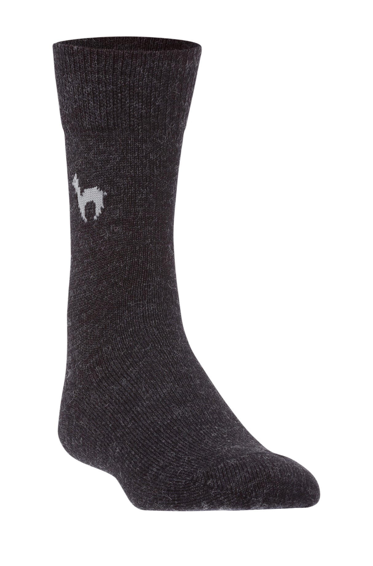 Socken BUSINESS CLASSIC - 52% Alpaka dunkelgrau von Apu Kuntur