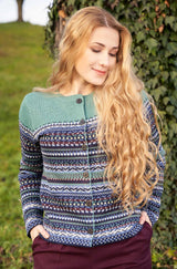 Cardigan DILAYA aus 100% Alpaka mint von Apu Kuntur