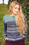 Cardigan DILAYA aus 100% Alpaka mint von Apu Kuntur