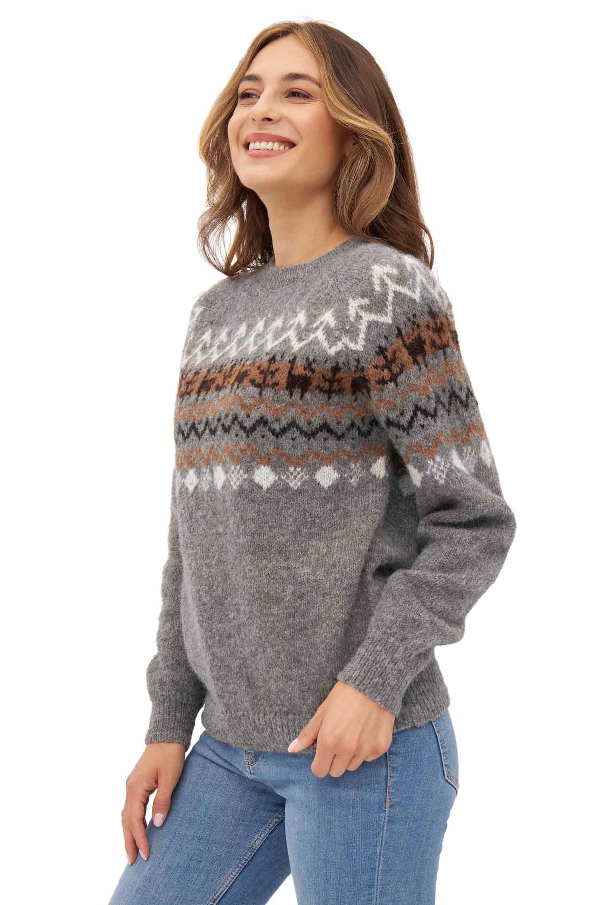 Pullover NATURA aus 100% Alpaka ungefärbt von Apu Kuntur