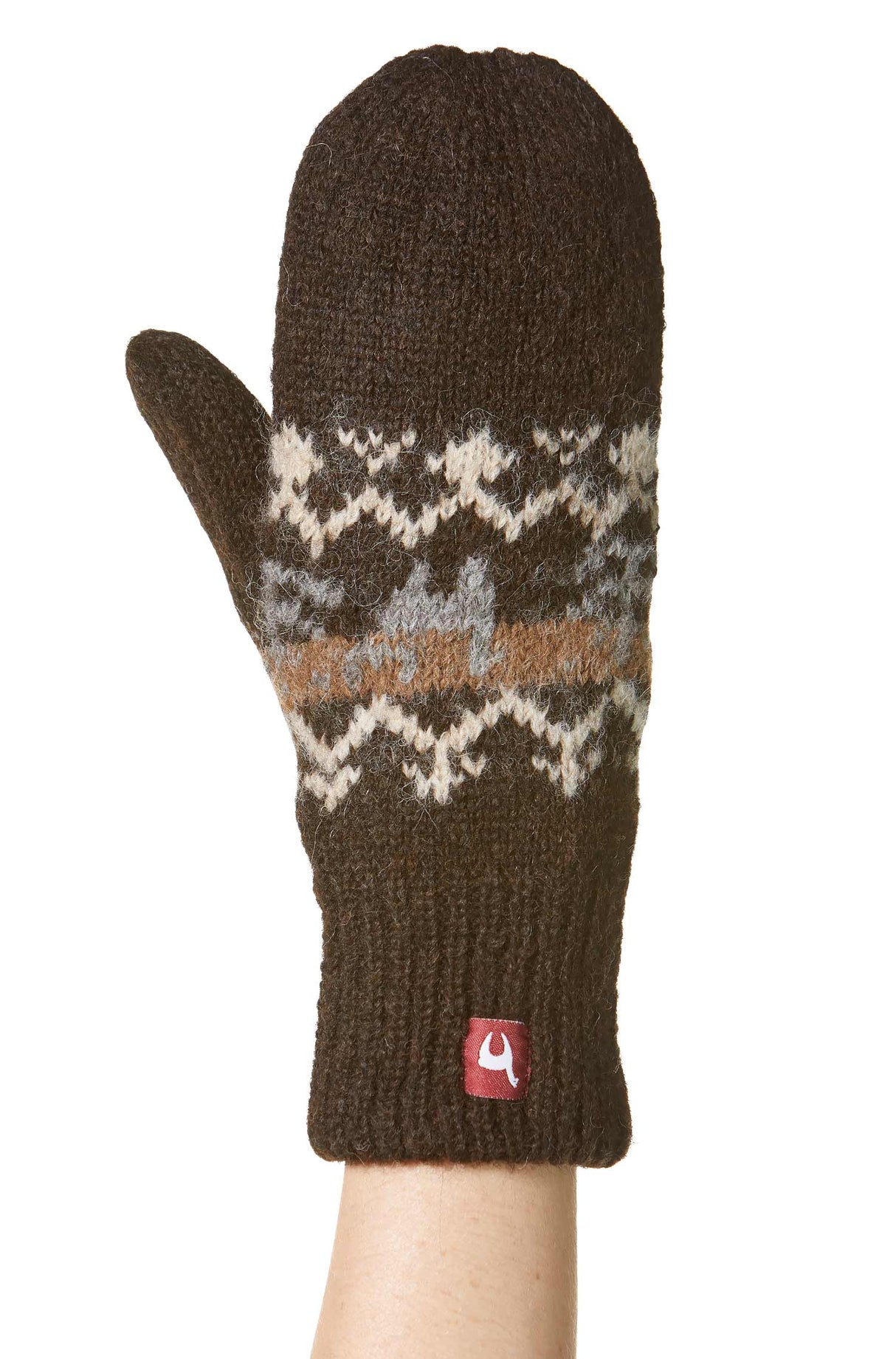 Fausthandschuhe NATURA aus 100% Alpaka Superfine schwarz von Apu Kuntur