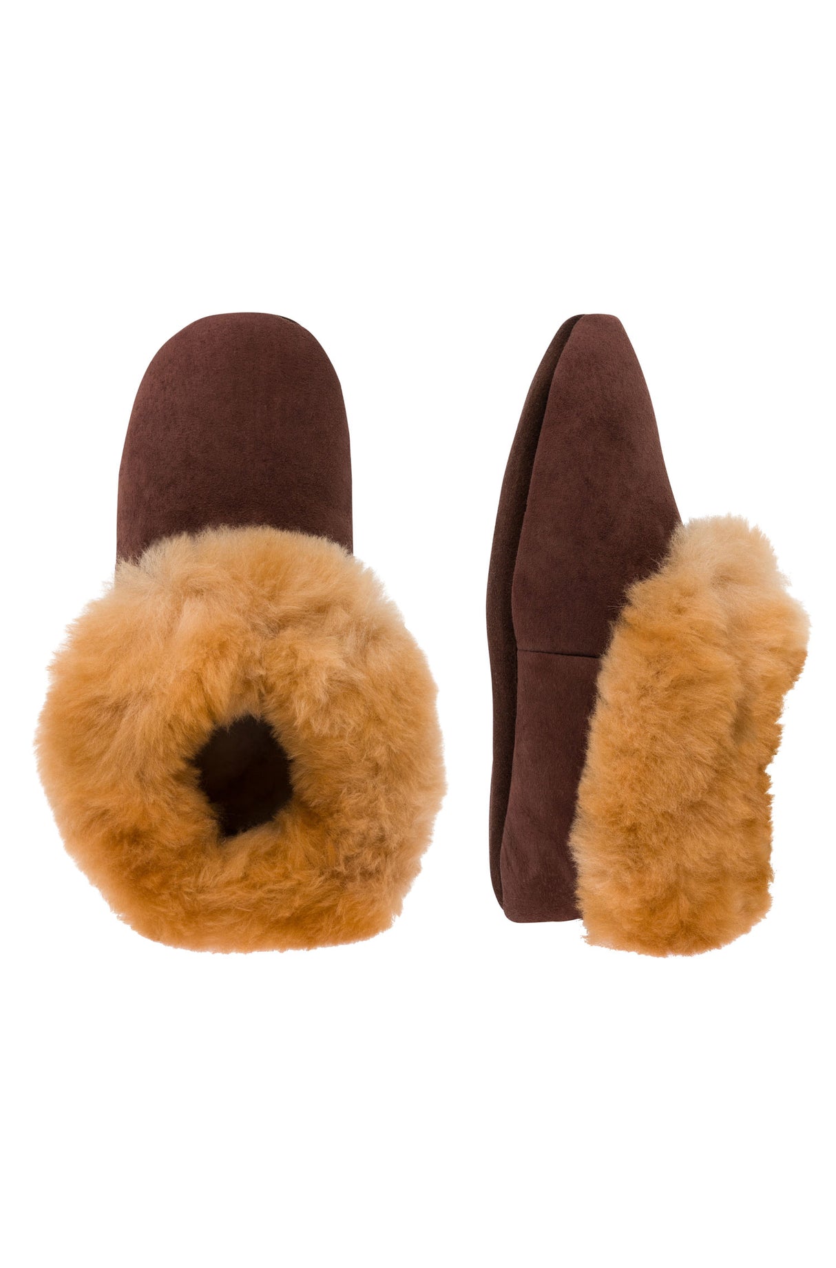 Alpaka Fellpantoffeln aus Schafwolle und Alpakafell von Apu Kuntur