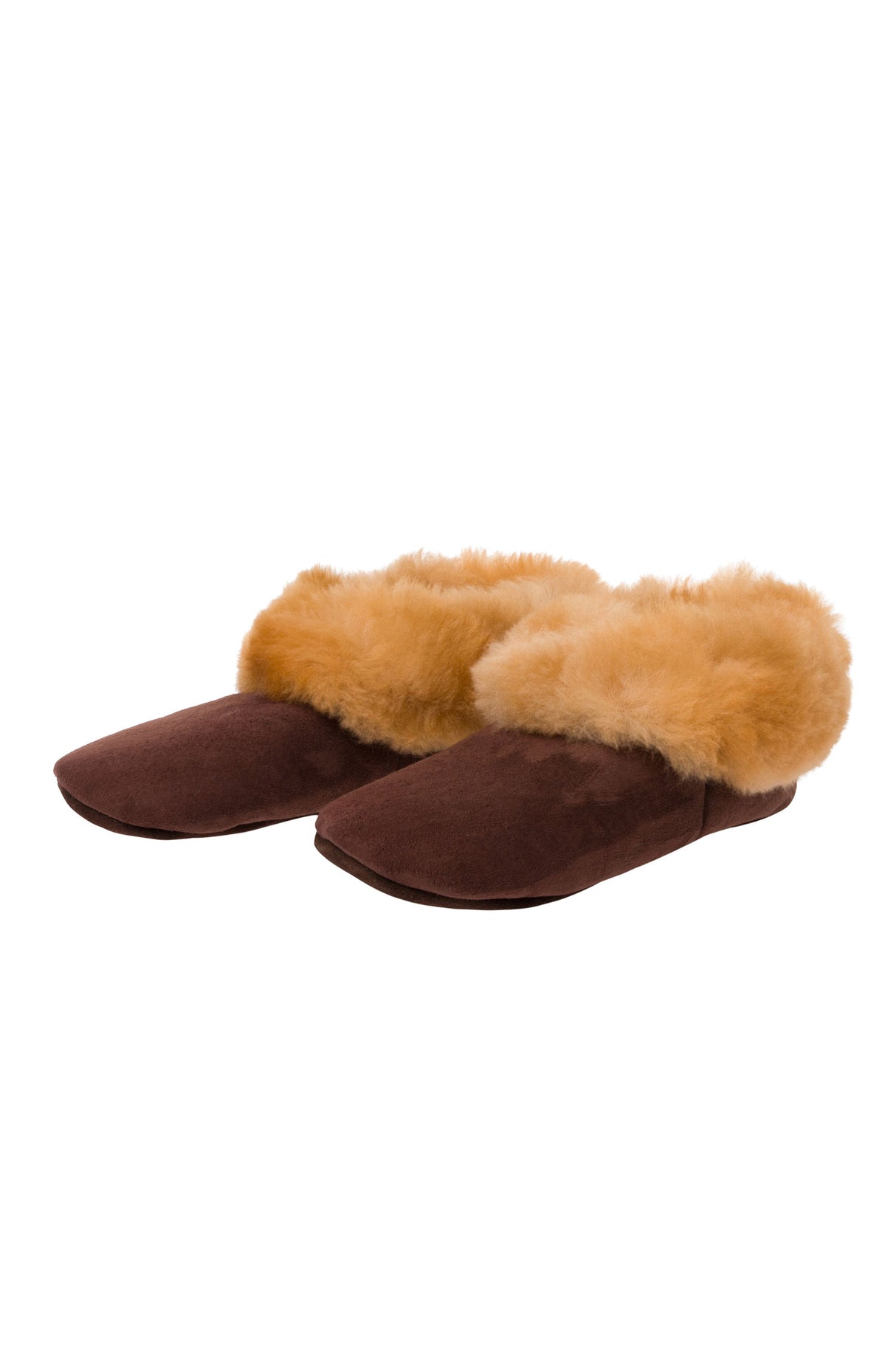 Alpaka Fellpantoffeln aus Schafwolle und Alpakafell von Apu Kuntur