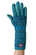 Fingerhandschuhe CHIMU aus 100% Alpaka türkis von Apu Kuntur