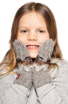 Fingerhandschuhe Kinder NATURA aus 100% Alpaka Superfine anthrazit von Apu Kuntur