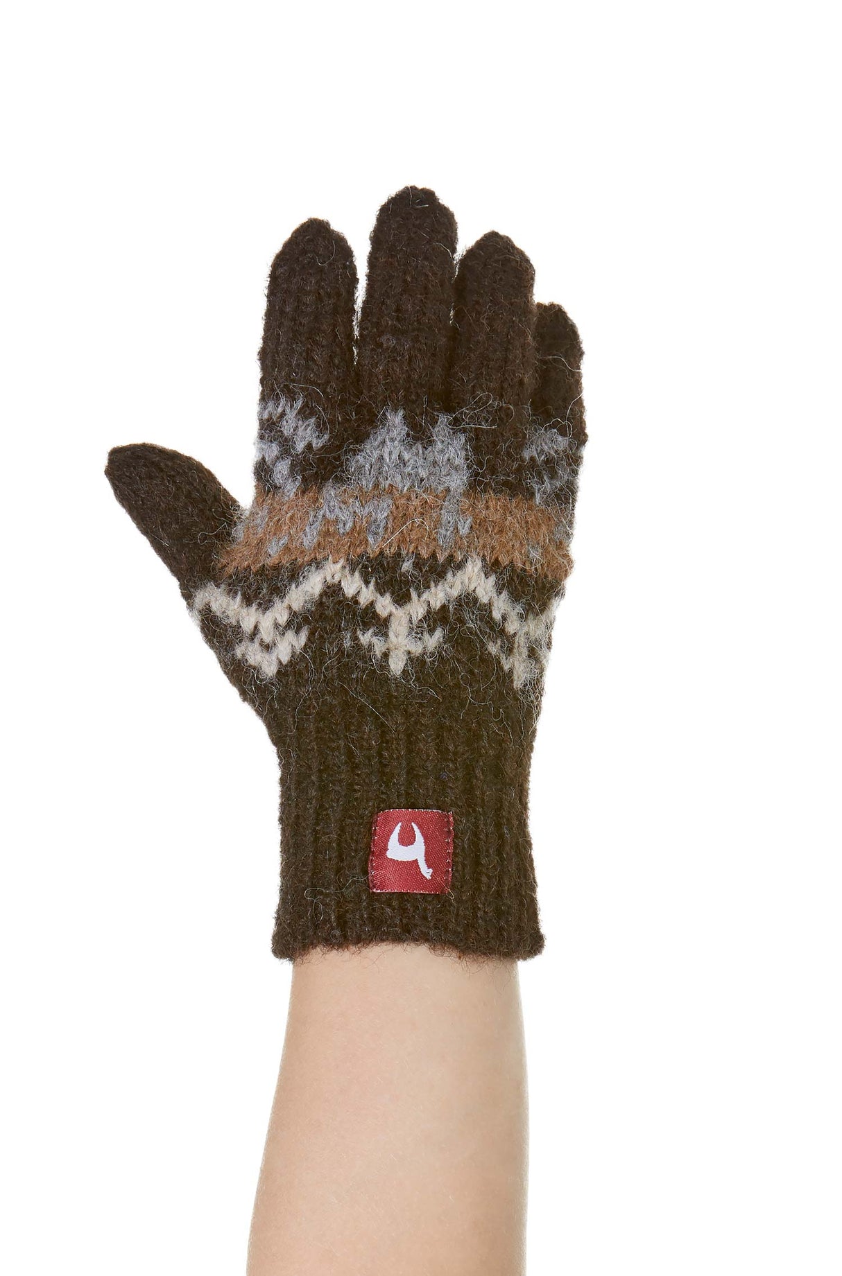 Fingerhandschuhe Kinder NATURA aus 100% Alpaka Superfine schwarz von Apu Kuntur
