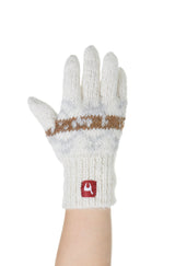Fingerhandschuhe Kinder NATURA aus 100% Alpaka Superfine weiß von Apu Kuntur