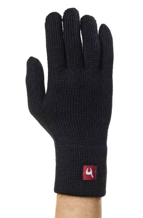 Fingerhandschuhe UNI aus 100% Alpaka schwarz von Apu Kuntur