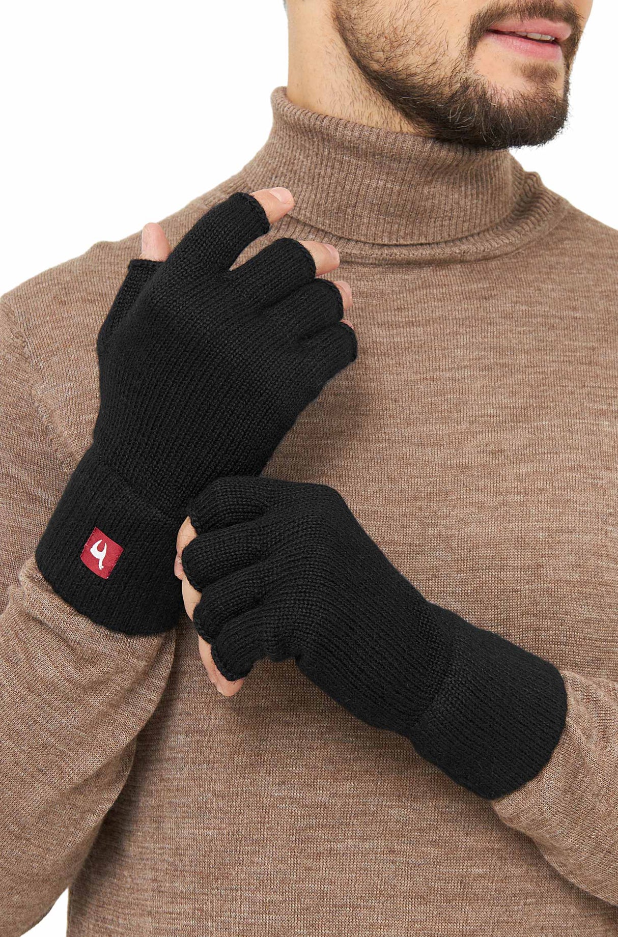 Handschuhe HALBFINGER aus 100% Alpaka von Apu Kuntur