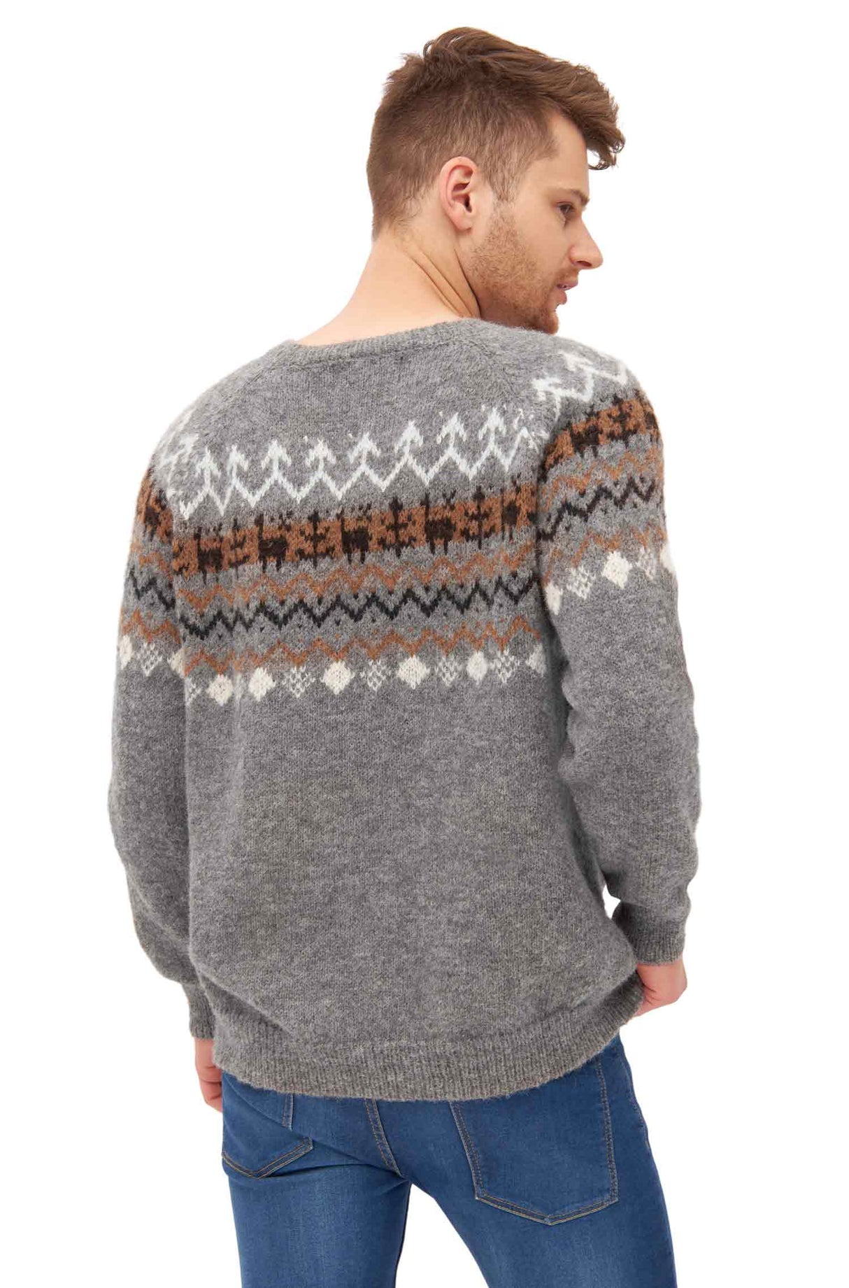 Pullover NATURA aus 100% Alpaka ungefärbt von Apu Kuntur