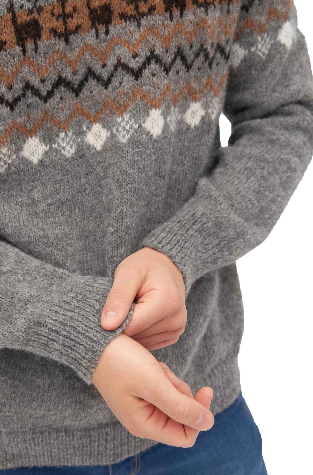Pullover NATURA aus 100% Alpaka ungefärbt von Apu Kuntur