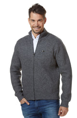 Herren Jacke GEORGE mit 60% Alpaka grau von Apu Kuntur