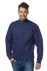 Herren Jacke GEORGE mit 60% Alpaka blau von Apu Kuntur