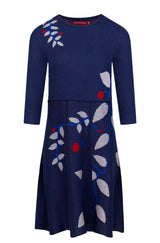 Alpaka Kleid BELLA mit Royal Alpaka blau von Apu Kuntur