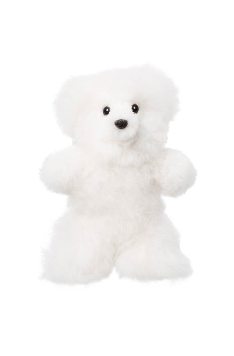 Kuscheltier TEDDY (15cm) aus Alpaka Fell weiss 15 cm von Apu Kuntur