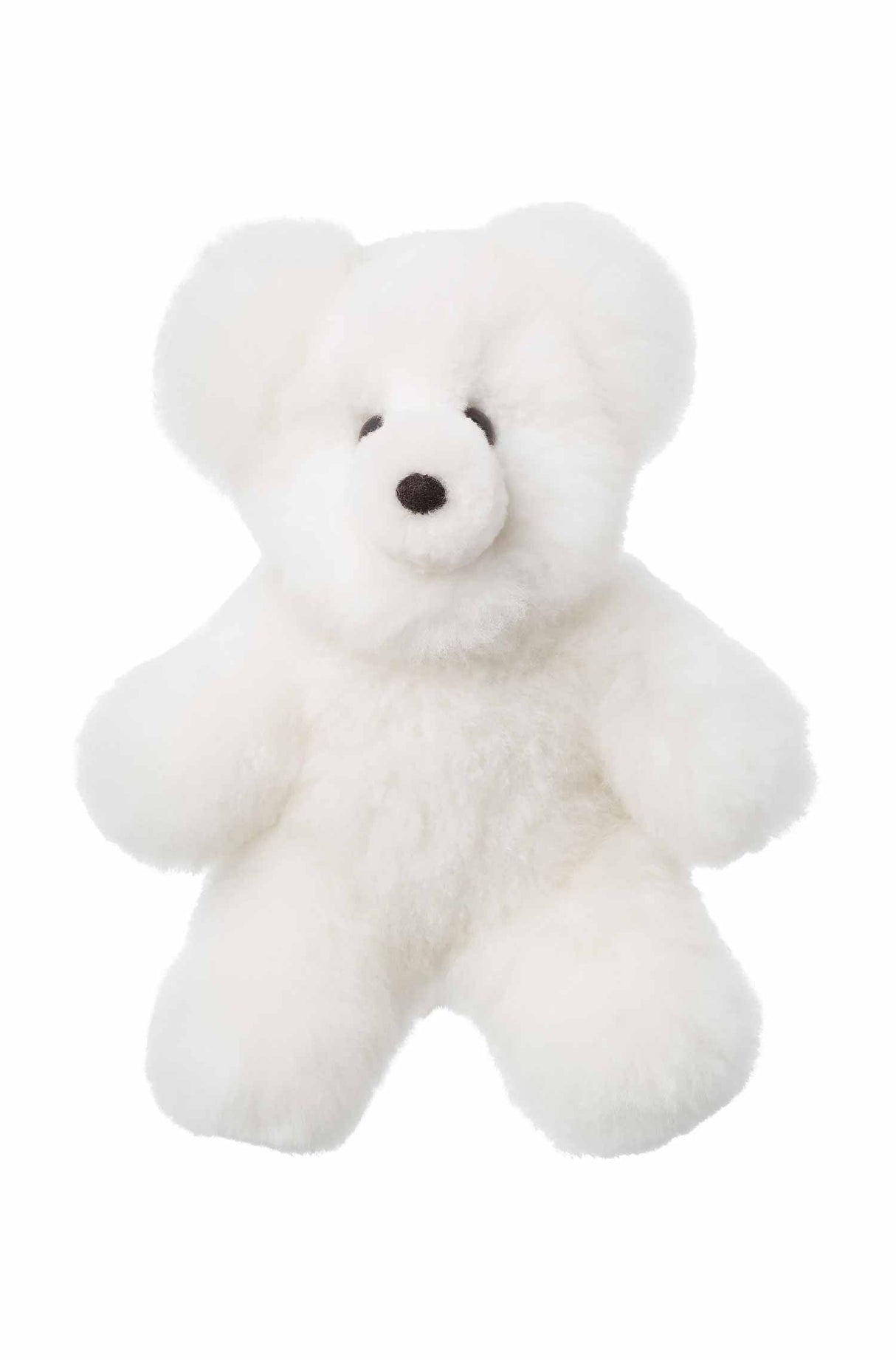 Kuscheltier TEDDY (30cm) aus Alpaka Fell weiss 30 cm von Apu Kuntur