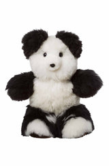 Kuscheltier TEDDY (50cm) aus 100% Alpaka Fell schwarz weiss 50 cm von Apu Kuntur