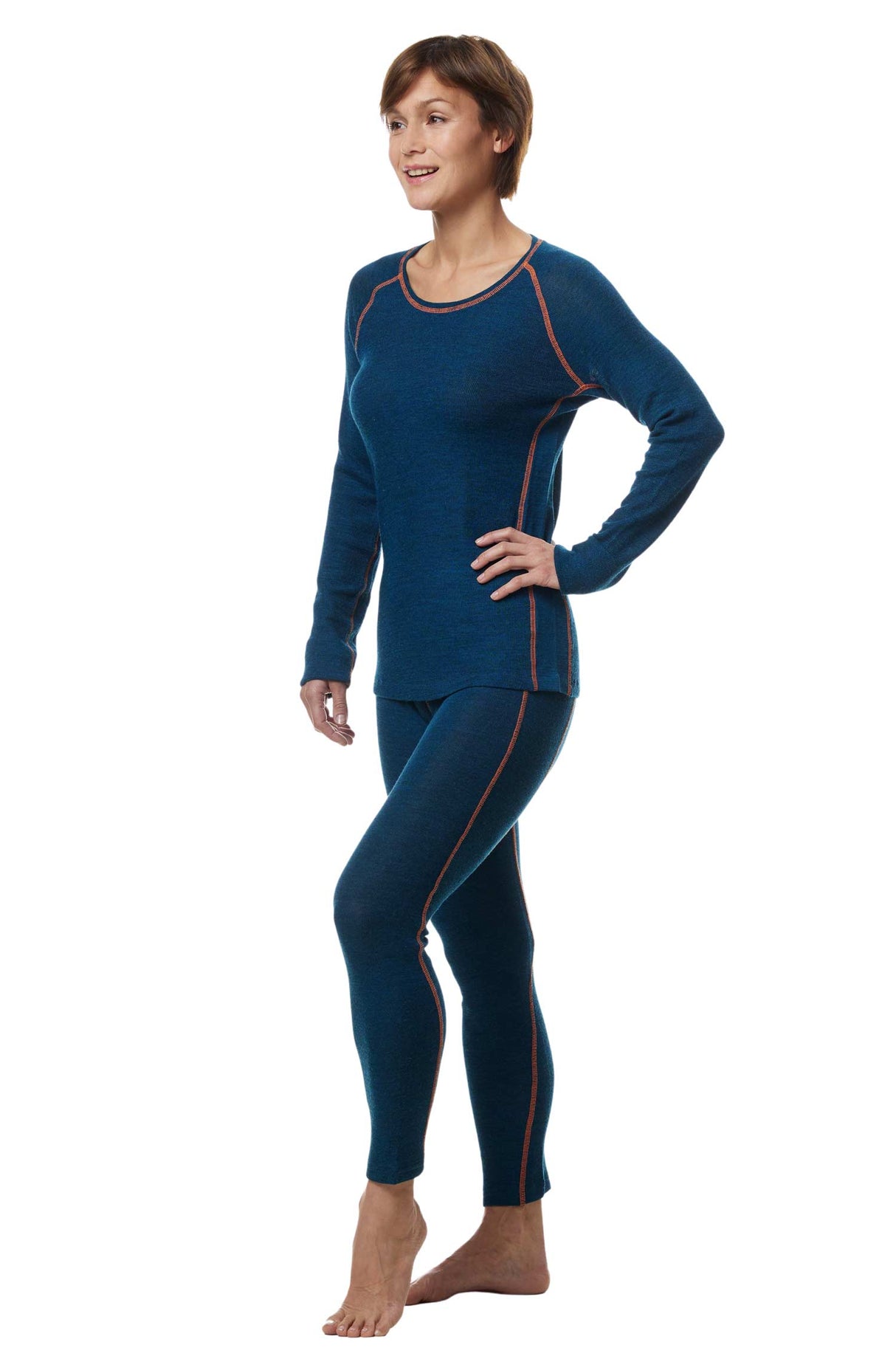 Thermo-Oberteil Langarm-Shirt Damen ST. MORITZ mit 63% Royal Alpaka von Apu Kuntur