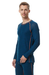 Thermo-Oberteil Langarm-Shirt Herren ST. MORITZ mit 63% Royal Alpaka von Apu Kuntur