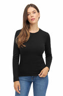 Langarm-Shirt Baselayer Damen THERMO mit 95% Royal Alpaka schwarz von Apu Kuntur