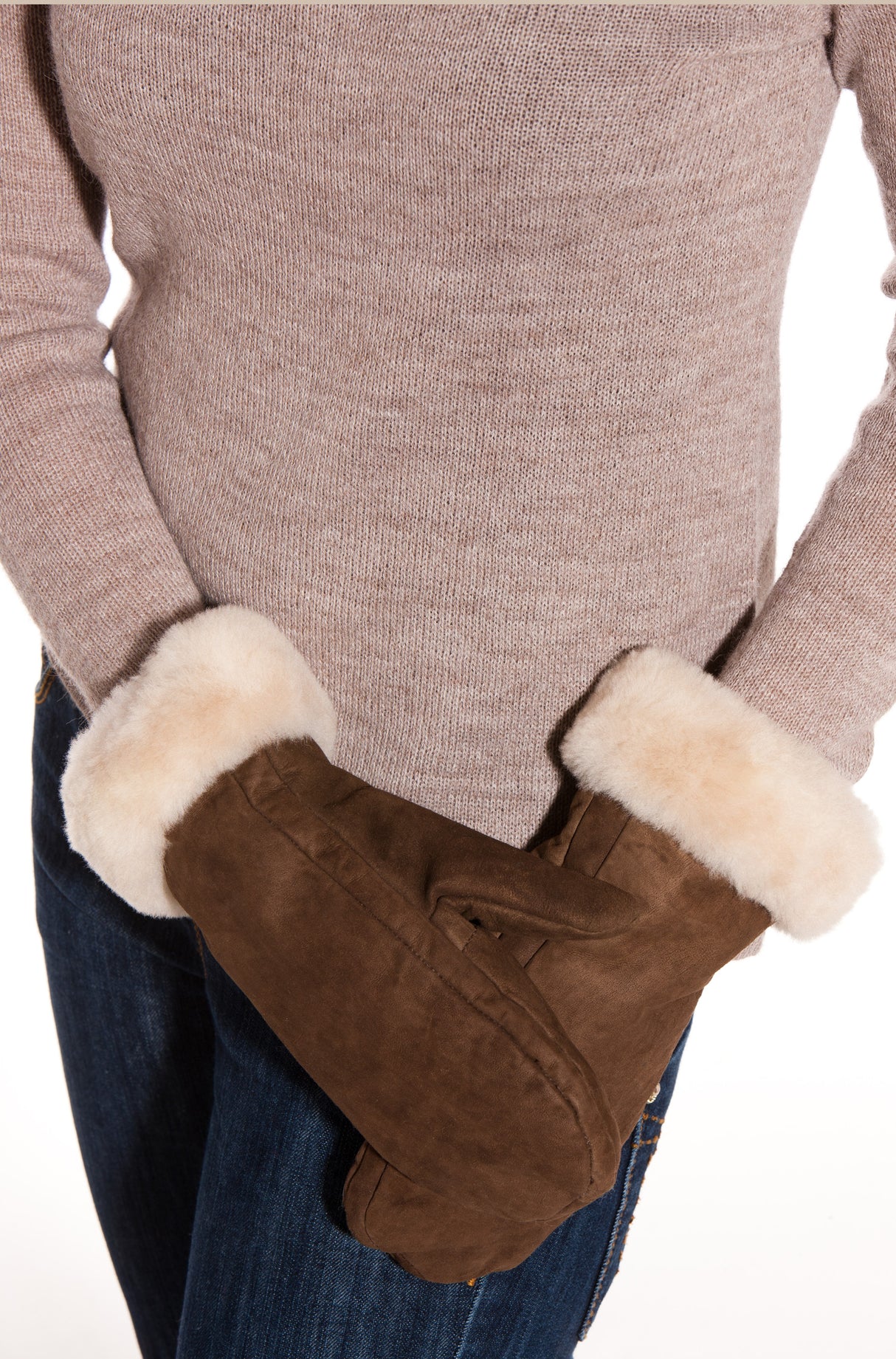 Lederfausthandschuhe aus 100% Alpakafell und Schaf-Fell von Apu Kuntur