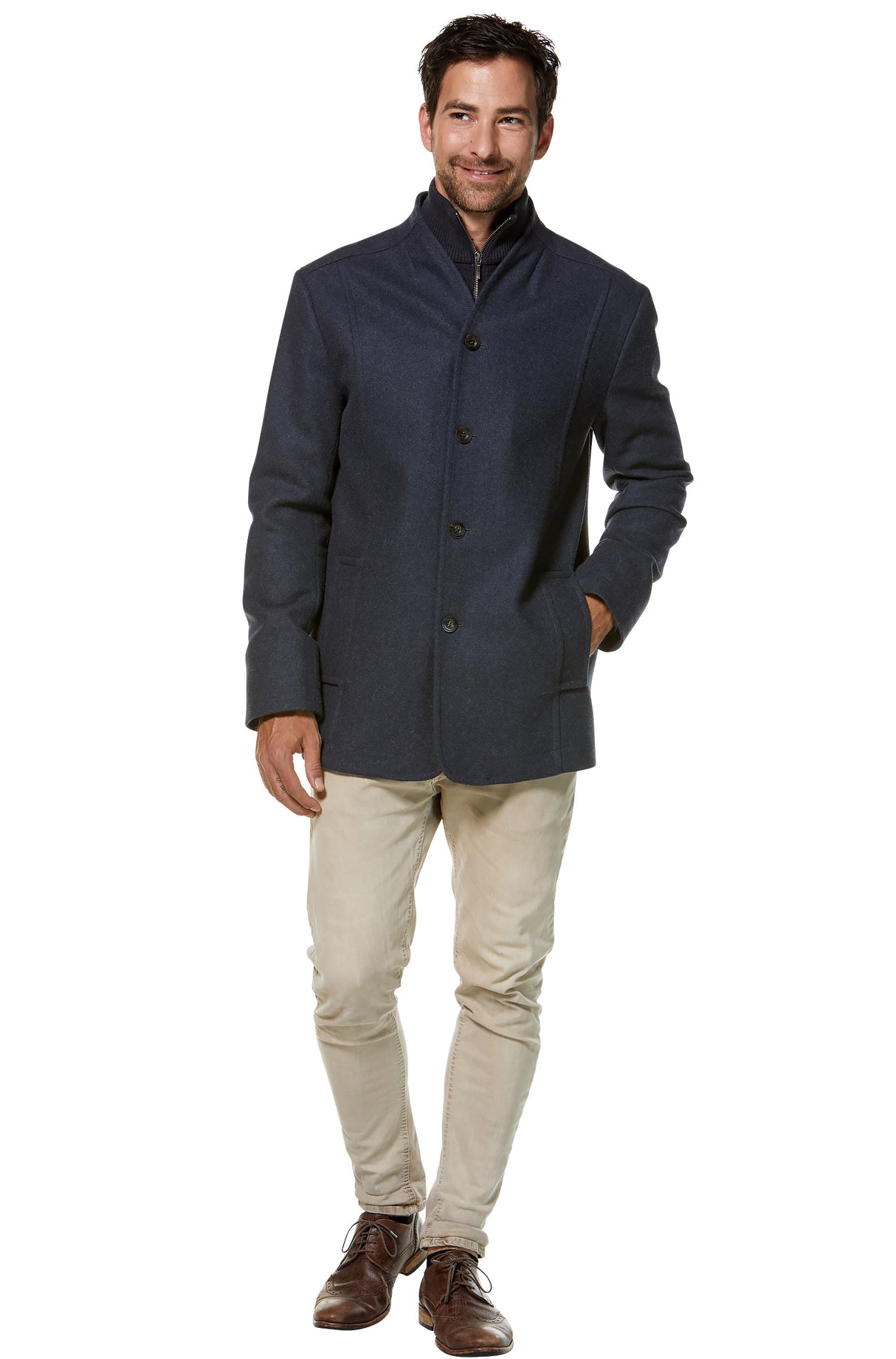 Mantel Herren PABLO mit 45% Alpaka von Apu Kuntur