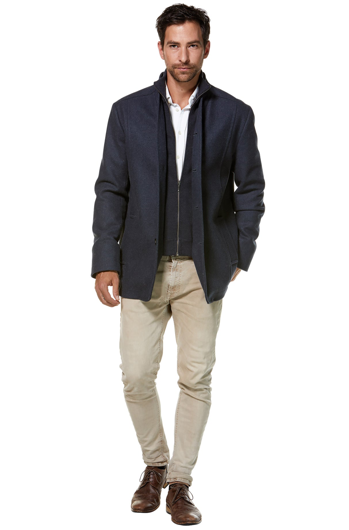 Mantel Herren PABLO mit 45% Alpaka von Apu Kuntur