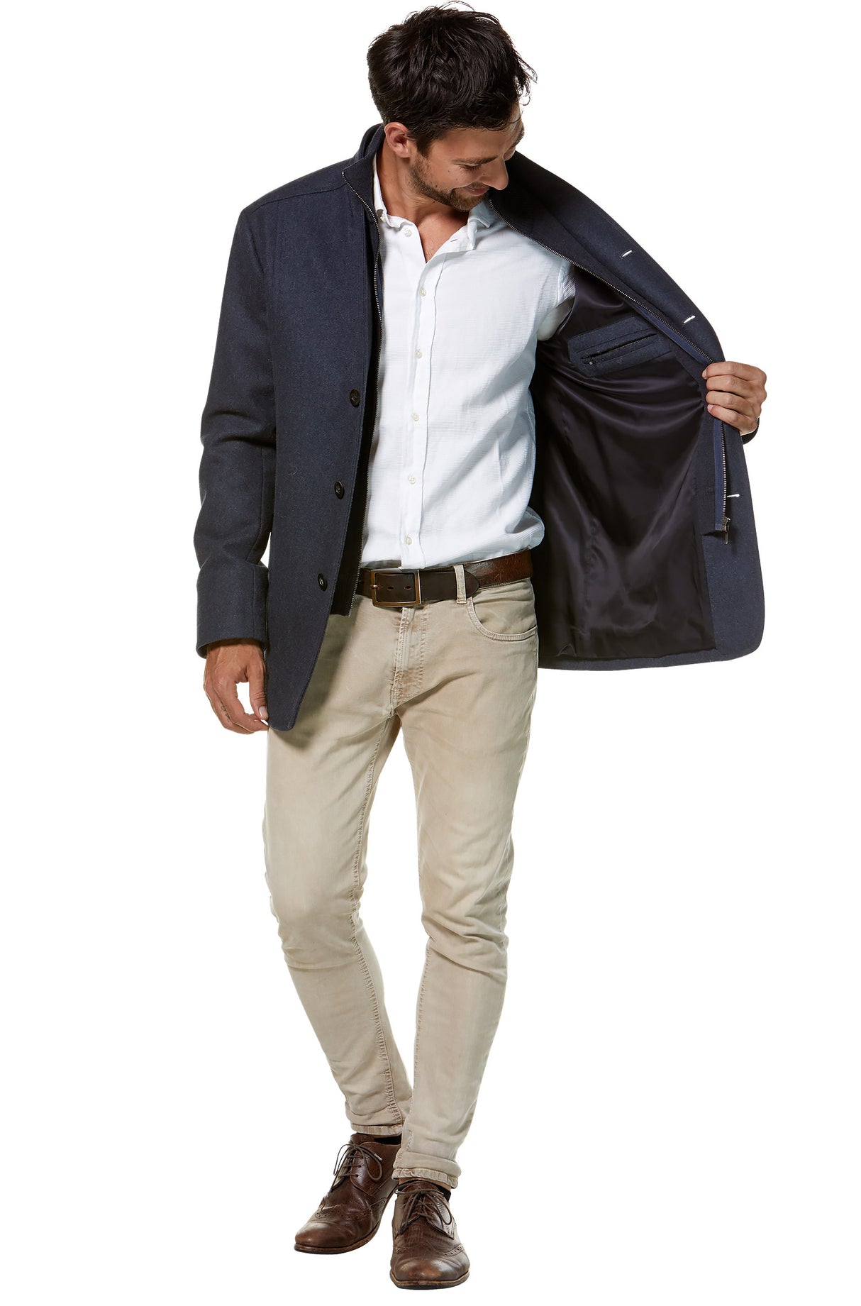Mantel Herren PABLO mit 45% Alpaka von Apu Kuntur