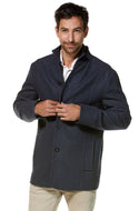 Mantel Herren PABLO mit 45% Alpaka blau von Apu Kuntur