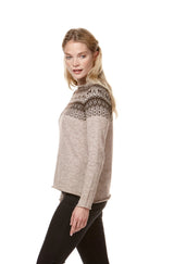 Pullover ANDEN aus 100% Alpaka - sand von Apu Kuntur