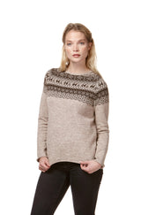Pullover ANDEN aus 100% Alpaka - sand sand von Apu Kuntur