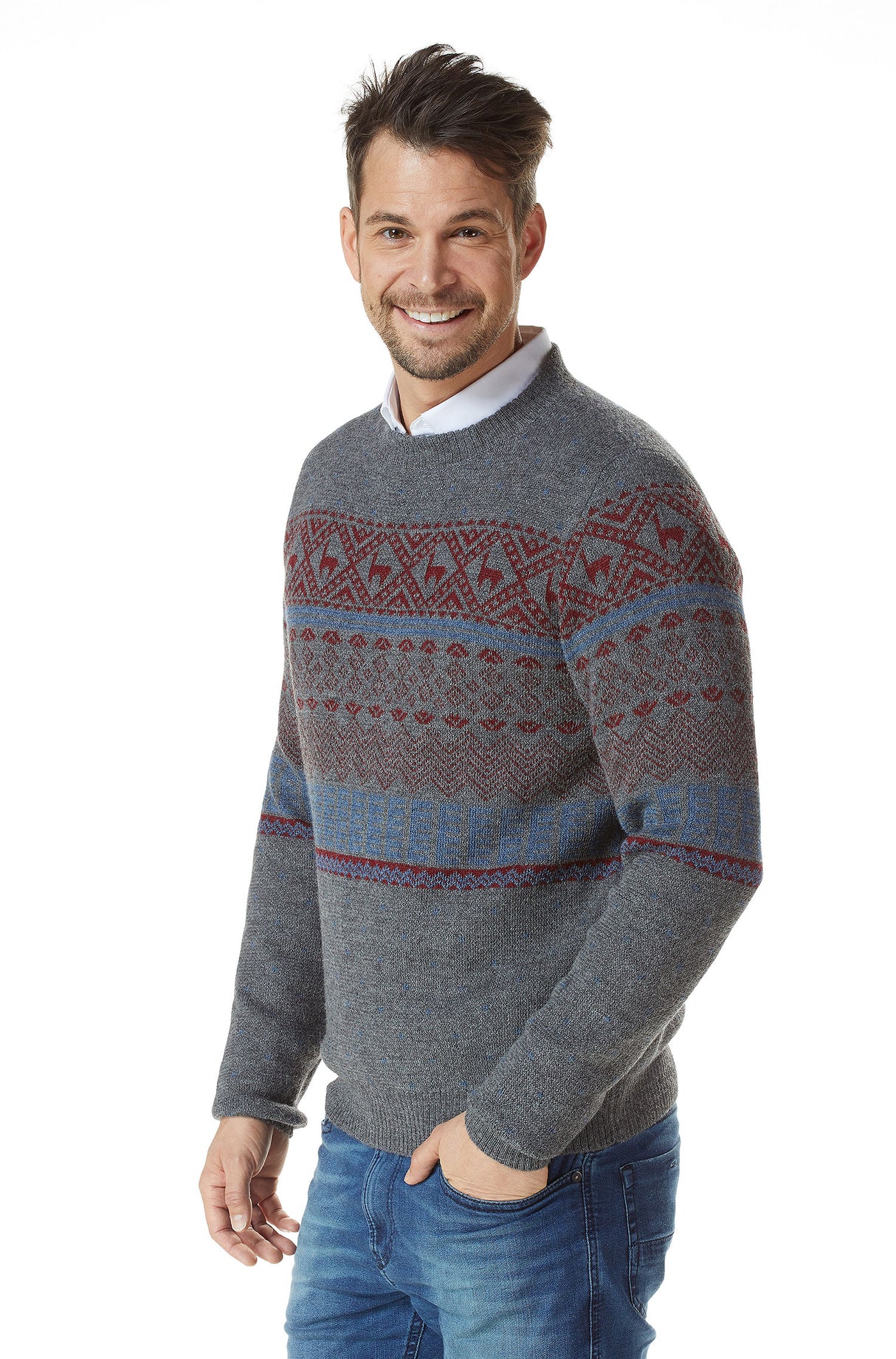 Norweger Pullover NEVADA aus 100% Alpaka von Apu Kuntur