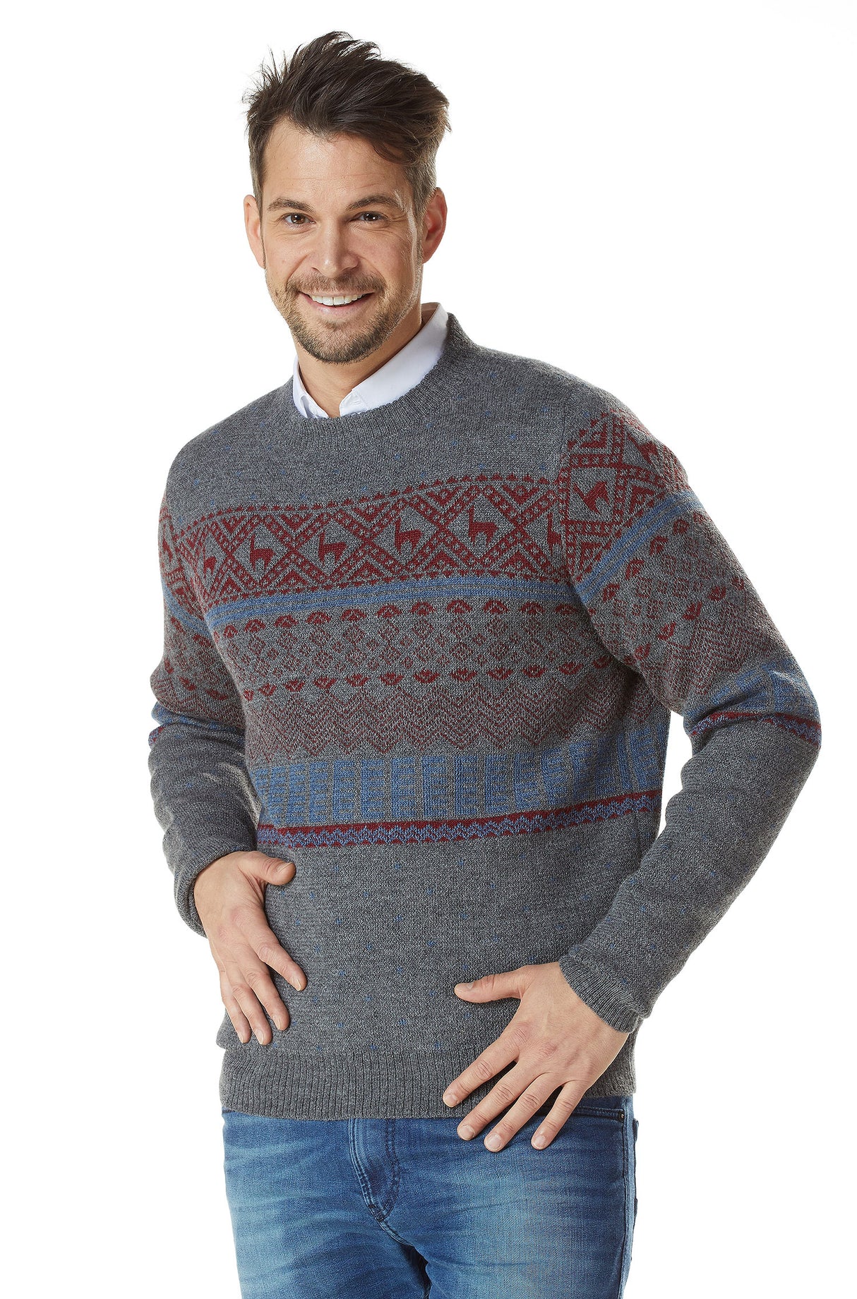 Norweger Pullover NEVADA aus 100% Alpaka von Apu Kuntur