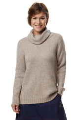 Rollkragen Pullover ASA aus 70% Alpaka und 23% Merino sand von Apu Kuntur