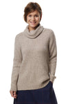 Rollkragen Pullover ASA aus 70% Alpaka und 23% Merino sand von Apu Kuntur