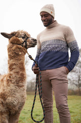 Rollkragen Pullover CARLOS aus 100% Alpaka von Apu Kuntur