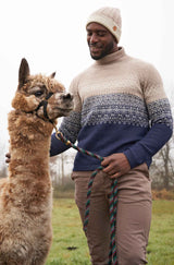 Rollkragen Pullover CARLOS aus 100% Alpaka von Apu Kuntur