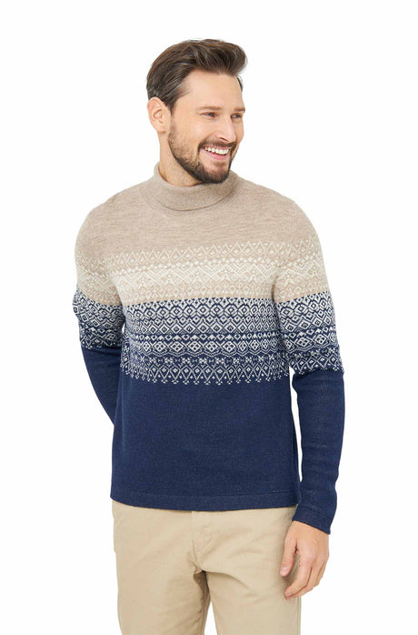 Rollkragen Pullover CARLOS aus 100% Alpaka von Apu Kuntur