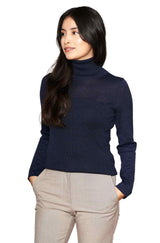Damen Rollkragen Pullover MADAI aus 70% Alpaka und 30% Seide von Apu Kuntur